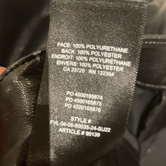 BNWT Wilfred Melina  high rise straight leg faux leather Jeans. Reposhing. - Picture 15 of 15